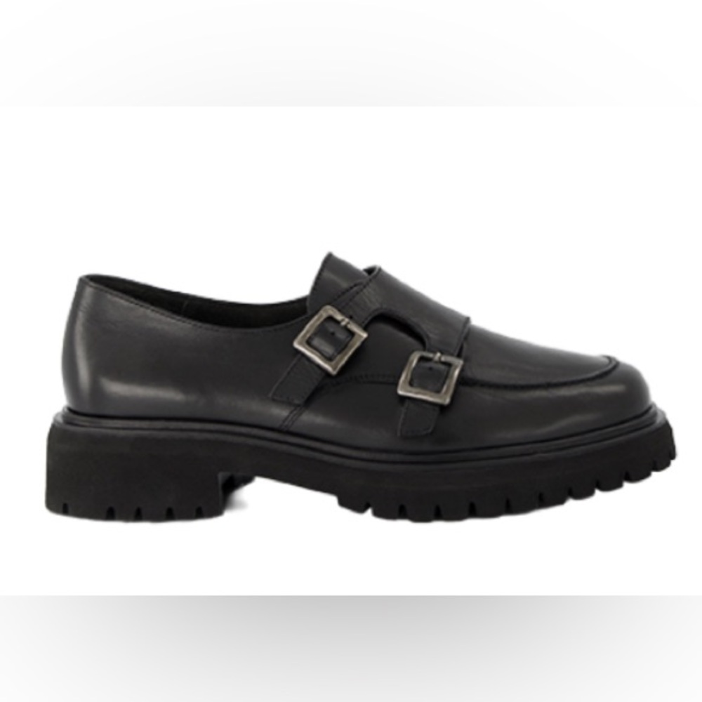 Platform Leather Loafer. In Box, Never Used